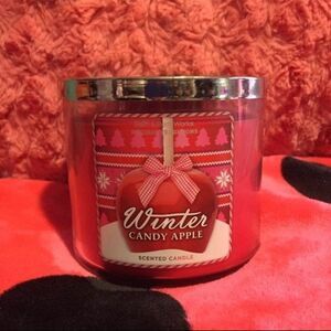 Bath & Body Works Three Wick Candle new Holiday Candy Apple
